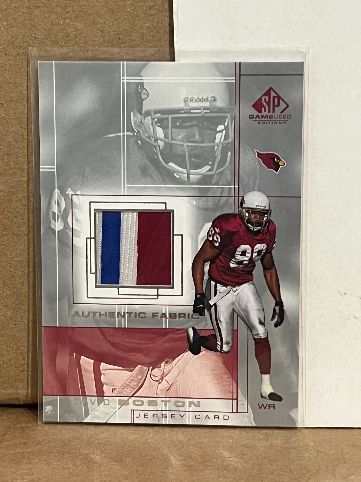 David Boston 2001 Upper Deck SP Game Used Authentic Fabric 3 Color ...