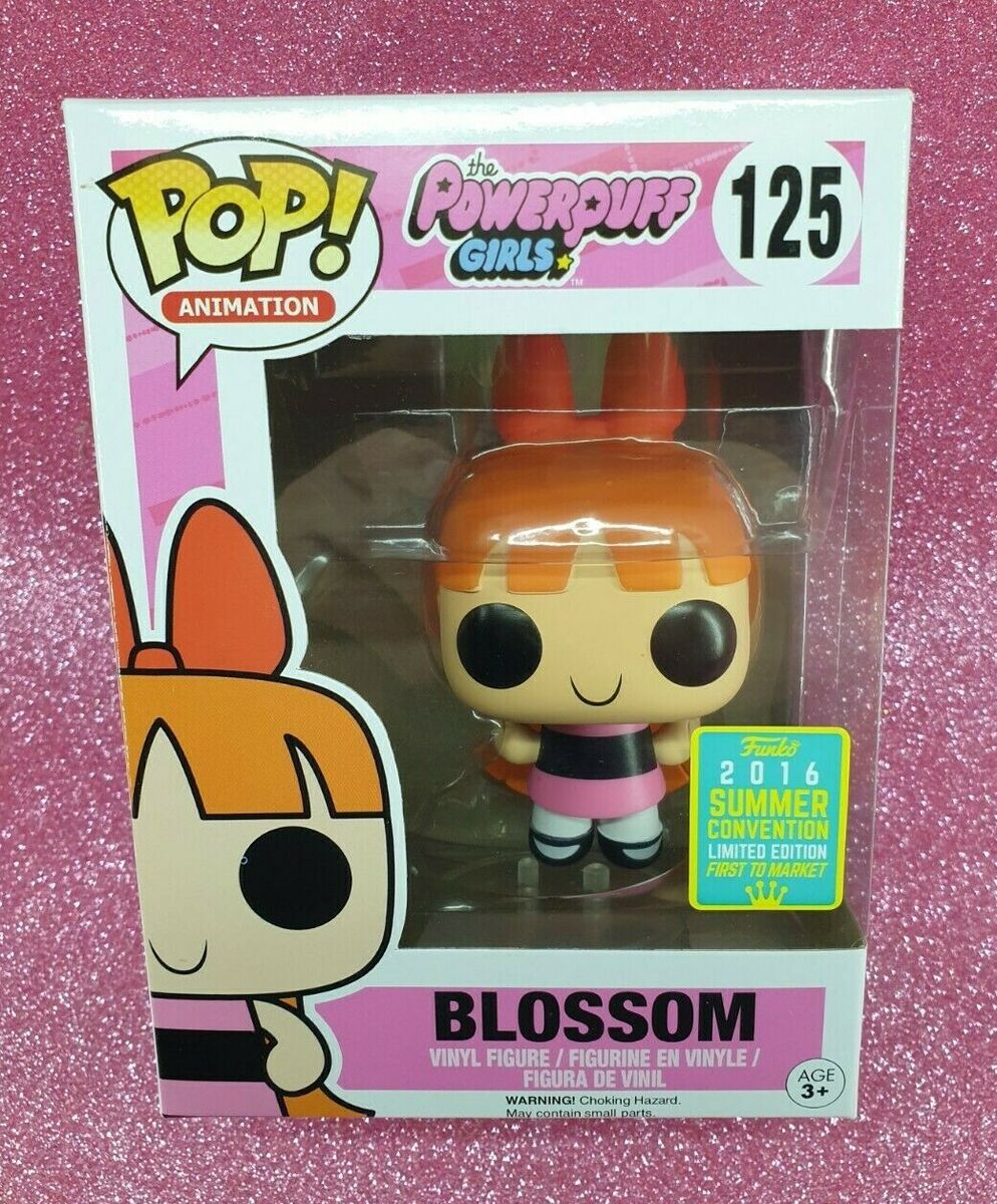 FUNKO POP ANIMATION POWERPUFF GIRLS #125 BLOSSOM (2016 SDCC FUNKO POP ANIMATION POWERPUFF GIRLS #125 BLOSSOM (2016 SDCC