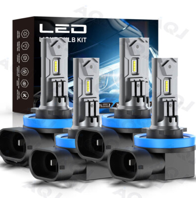 AUIMSOCO 9005 + H11 LED Headlight Bulb Combo Kit – 6500K Super Bright, 4000 Lumens, IP65