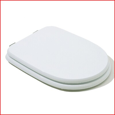Copriwater ASSE CLODIA Bianco Laccato - Sedile WC Elegante E Resistente - Foto 8