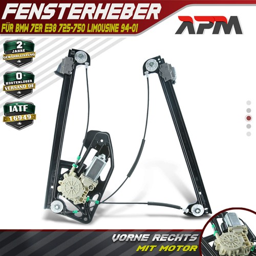 Fensterheber Mit Motor Vorne Rechts für BMW E38 728i 730i 735i 740i 750i 94-01 - Afbeelding 1 van 8