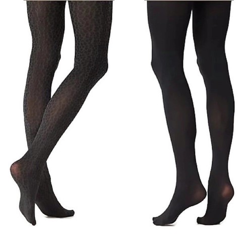 Legacy Print and Solid Control Top Tights 1 or 2 Pk Animal, Lace, Plaid& Diamond - Picture 11 of 18