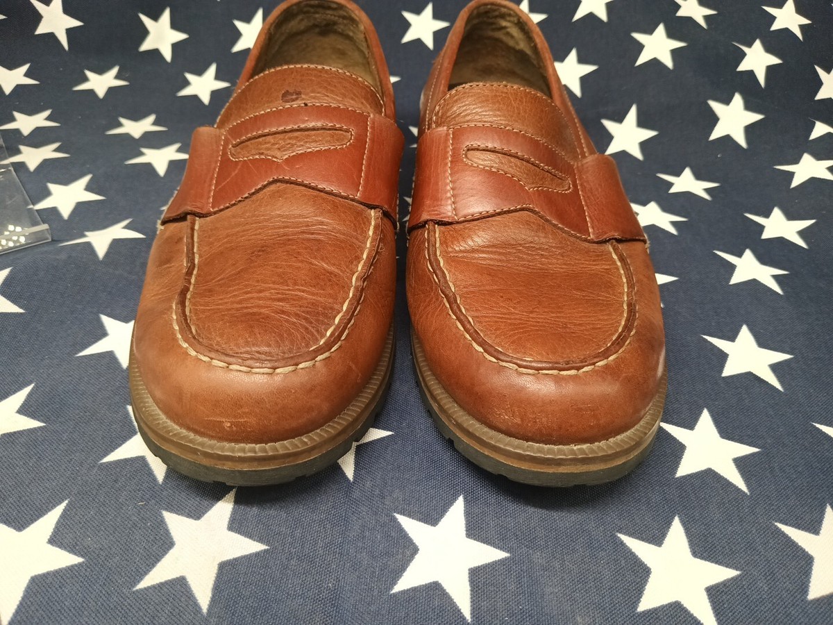 Nice Columbia Summer Lake Mens Brown Leather Penny Loafers 