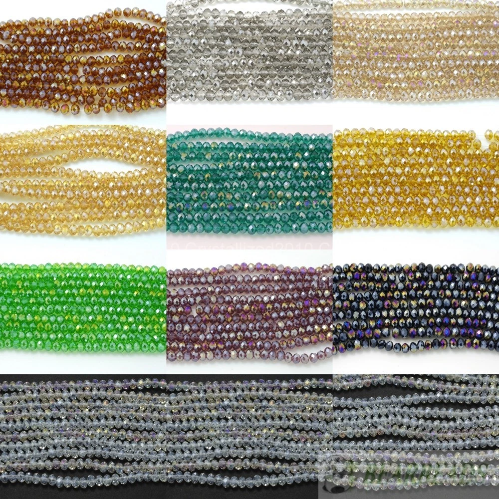 Perline Czech Per Bigiotteria Perline Di Cristallo Ovale Sfaccettate Per Gioielli Fai Da Te - 18 Pezzi 16x12mm Verde Perline Fai Da Te Gioielleria