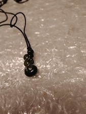 Black Cord Necklace Jade pendant 