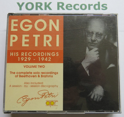 EGON PETRI - His Recordings 1929-1942 - Volume Two - Excellent Con2 CD Set APR