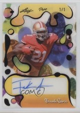 2025 Leaf Eclectic Signature Series Pure Black Crystals 1/1 Frank Gore Auto 13u1