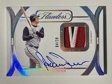 2024 Panini Flawless - Adam Dunn Silver Game Worn Patch Auto /10 - Reds Prime