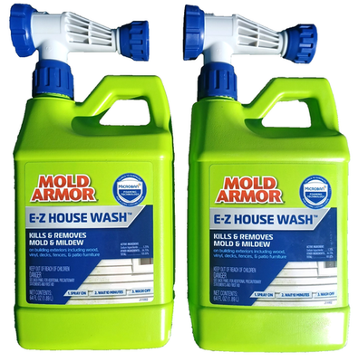#ad #ad 2 PACK MOLD ARMOR 64 Oz. E Z House Wash Brick Concrete Trim amp; Siding Cleaner $36.99