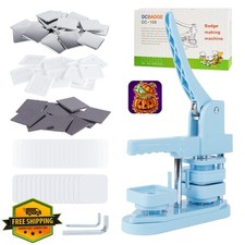 MK.Bear Fridge Magnet Button Maker Machine Square 50mm Pin Kit 100 Pcs