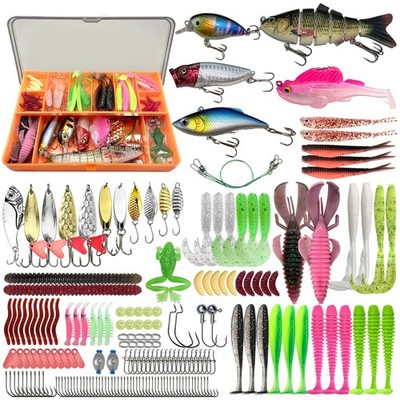 Fishing Lures - Fishing Kit Included 193Pcs Fishing Accessories and Tackle Bo...