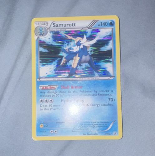 Samurott BW22 Black & White Promo Holo 140HP Stage 2 EN 5ban Graphics