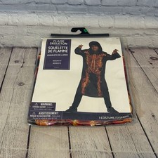 Amscan Flame Skeleton Kids Halloween Costume Size: 8-10 Medium