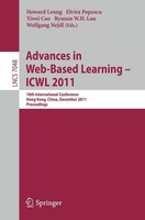 Advances In Web-Based Learning - Icwl 2011 Wolfgang Nejdl