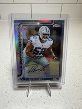 2025 Topps Chrome #RA-TB Tyler Booker Rookie Auto Silver /499 Cowboys