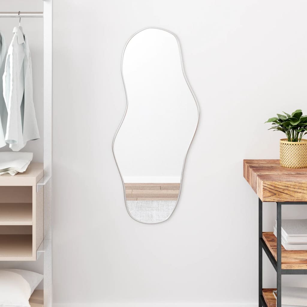 VidaXL Specchio Da Parete Tondo 40 Cm In Vetro Temperato – Minimal, Senza Cornice, Ideale Per Bagno E Soggiorno