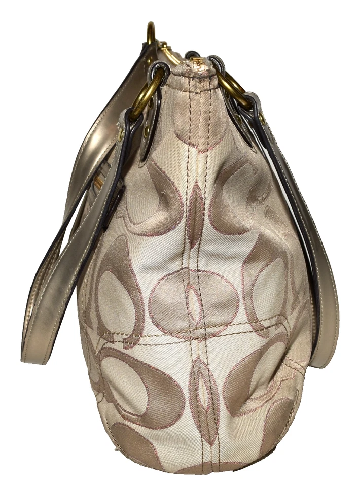 Bolso de hombro Coach 23473 Poppy Signature Jacquard Hobo Foto 4 de 4