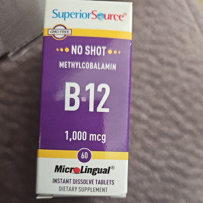 Methylcobalamin B-12, 1,000 mcg, 60 MicroLingual  Instant Dissolve Tablets