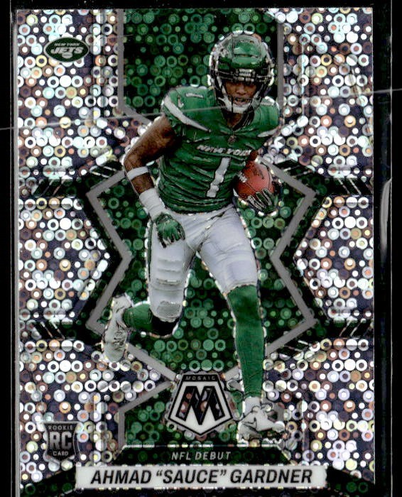 L11,787 - 2022 Panini Mosaic Mosaic No Huddle Silver #289 Ahmad Gardner DEB