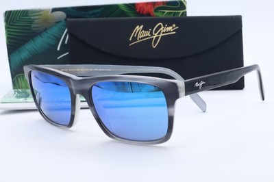 Maui Jim Waipio Valley MJ 812-06E Tortoise Square Sunglasses Blue polarized Lens