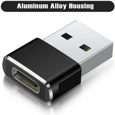 USB to USB C Adapter Type-C Female to A Male OTG Converter Car Charger