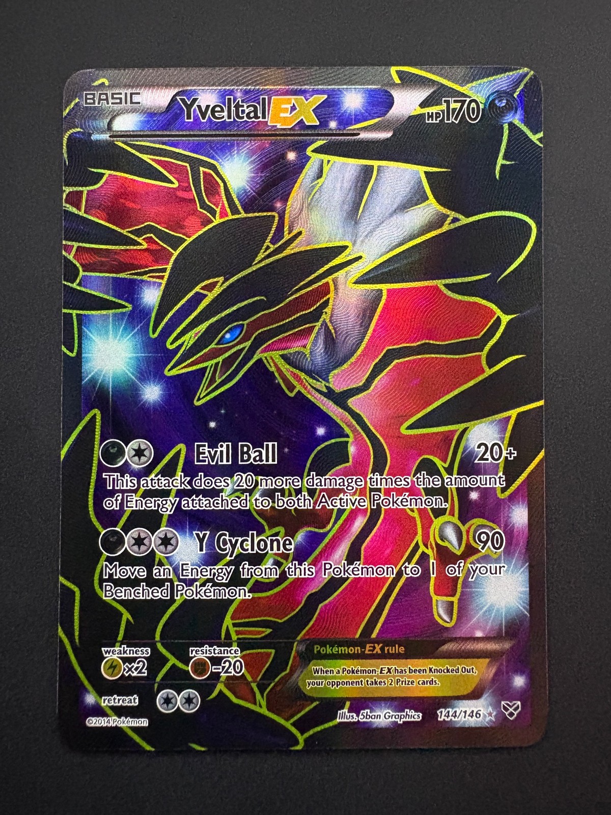 Yveltal EX 144/146 Pokemon XY Ultra Rare Near Mint (NM) 2014