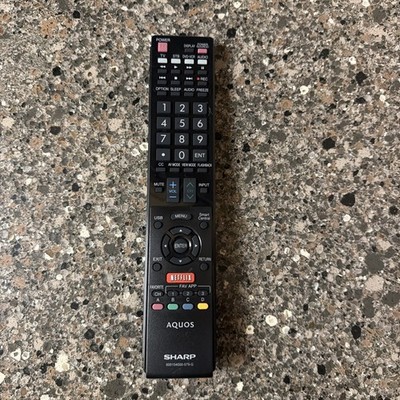 600154000-579-G Replaced Remote For Sharp TV LC-50LE650 LC-55UB30U LC-60UE30U