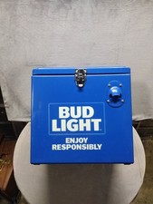 Bud Light Stainless Steel Hard Cooler Metal L...