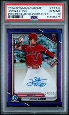 2024 Bowman Chrome - Joswa Lugo 1st Bowman Purple Refractor Auto /250 PSA 10