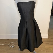 Alfred Sung Strapless Dress , Midi, Black , Size 12