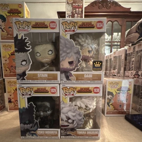 Funko Pop! Plus Vinyl My Hero Academia Animation Stain Dabi Izuku Tomura Set