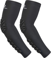 2PCS Padded Elbow Forearm Sleeves Compression Arm Protective Support