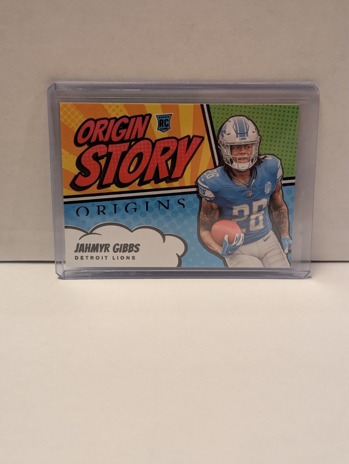 2023 Origins Jahmyr Gibbs RC Origin Story SSP Case Hit Detroit Lions
