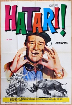 original Kino Fim Plakat Poster ''Hatari'' John Wayne Hardy Krüger WA 1972