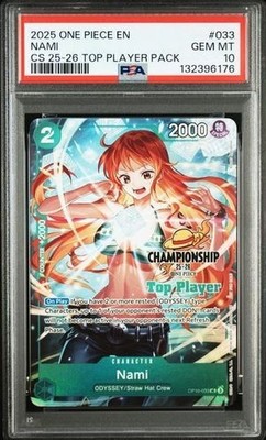 PSA10 ブルック CS2024 Top Player 英語版 PSA10 one piece card championship nami top player english | eBay