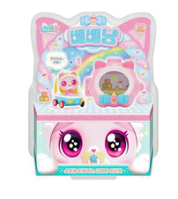 Wishcat Bebe Nyang Cat Figure, Toy Hub  Sticker Set Kid Fun Play Gift