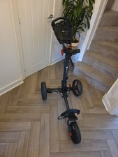 Motocaddy P1 3-Wheel Push Golf Trolley Black/red + Drinks/storage MK8615