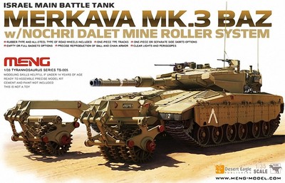 Meng Models Merkava Mk III BAZ Israeli MBT with Nochri Dalet Minerol (US IMPORT)