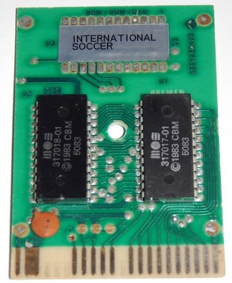 International Soccer Commodore C64 C64C C128 ROM Cartridge ohne Gehäuse