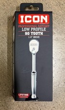 ICON Professional Low Profile 90 Tooth 1/4" Drive Ratchet #56188