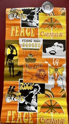 Con-tact Contact Paper - 1970s Groovy Images Flying High Carnaby Peace Love Rock