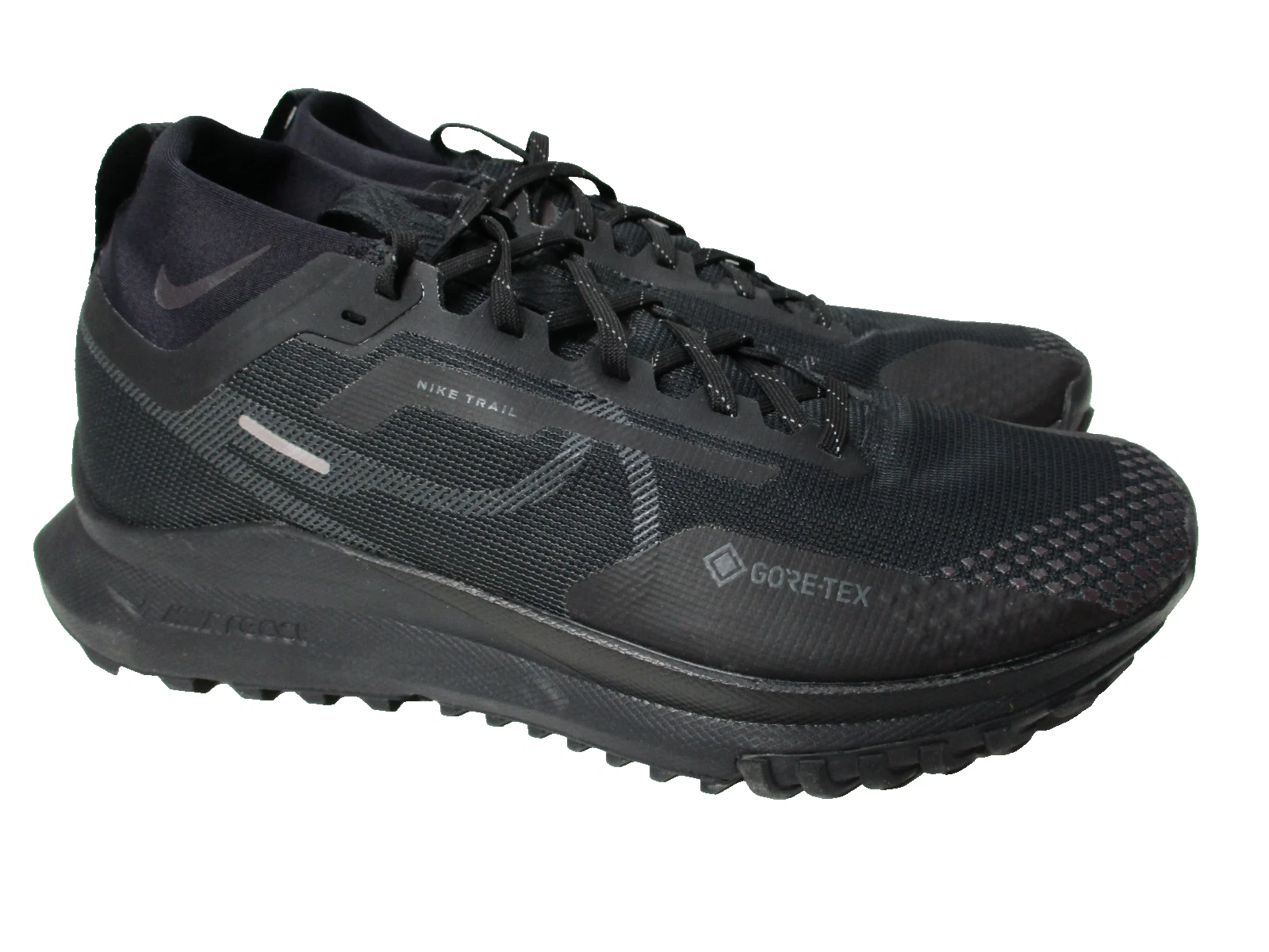 Nike React Pegasus 4 Trail GTX Waterproof Running Shoes Black Mens Sz 10
Opens in a new window or ta