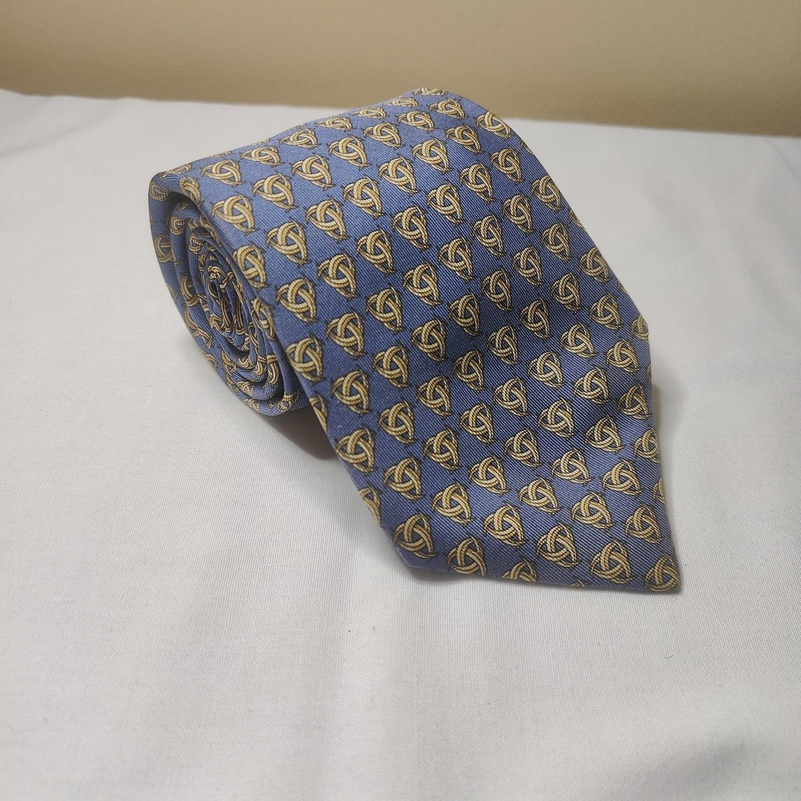 Navy Blue Monkey Fist Cufflinks Pattern