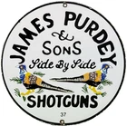 VINTAGE JAMES PURDEY & SONS SIGN DEALERSHIP SHOT GUN BIRD HUNTING WINCHESTER