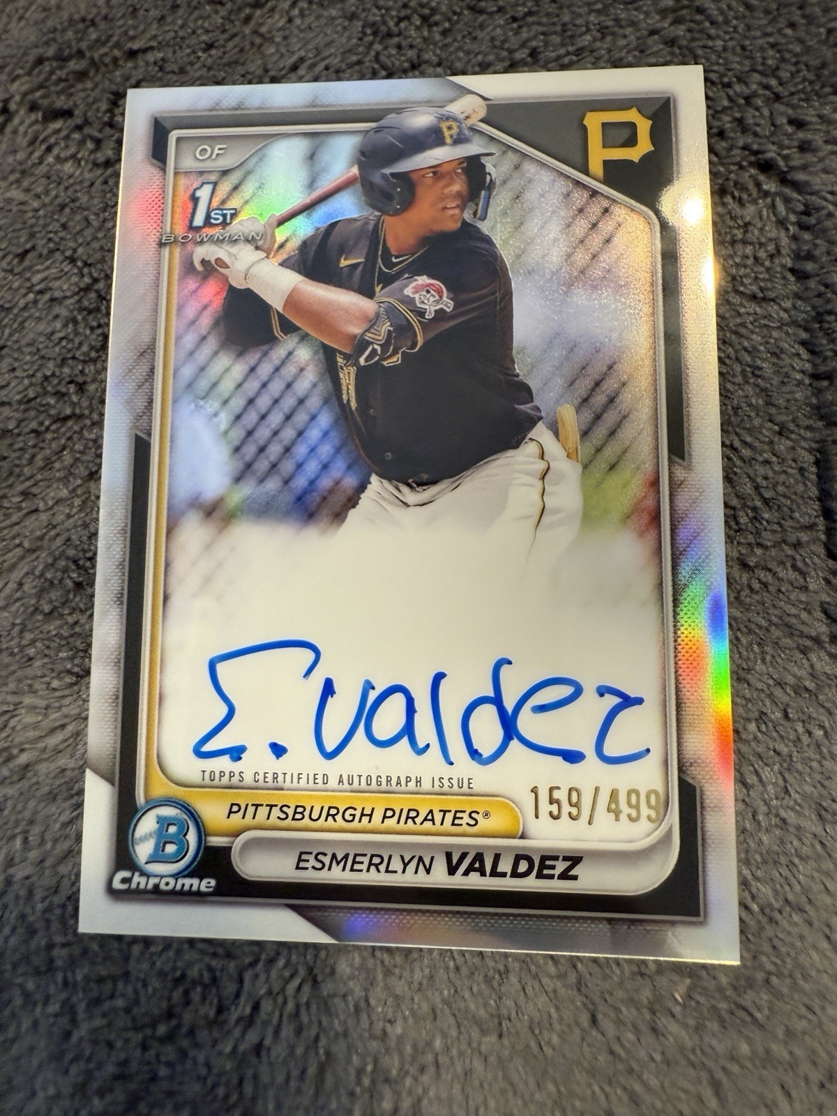 2024 Bowman - Chrome Prospect Autographs Esmerlyn Valdez #CPA-EV Refractor /499