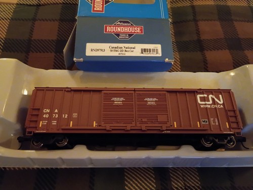 Coche de caja Athearn escala HO RND97913 Canadian National 50' FMC DD #407312 | Condition: New