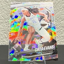 Dana Evans 2025 Panini Prizm WNBA  #33  Silver Ice SP - Vegas Aces
