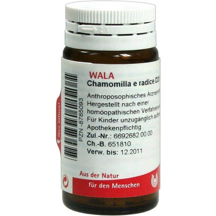 Chamomilla E Radice D 20 Globuli · 20 g · PZN 08785093 816092