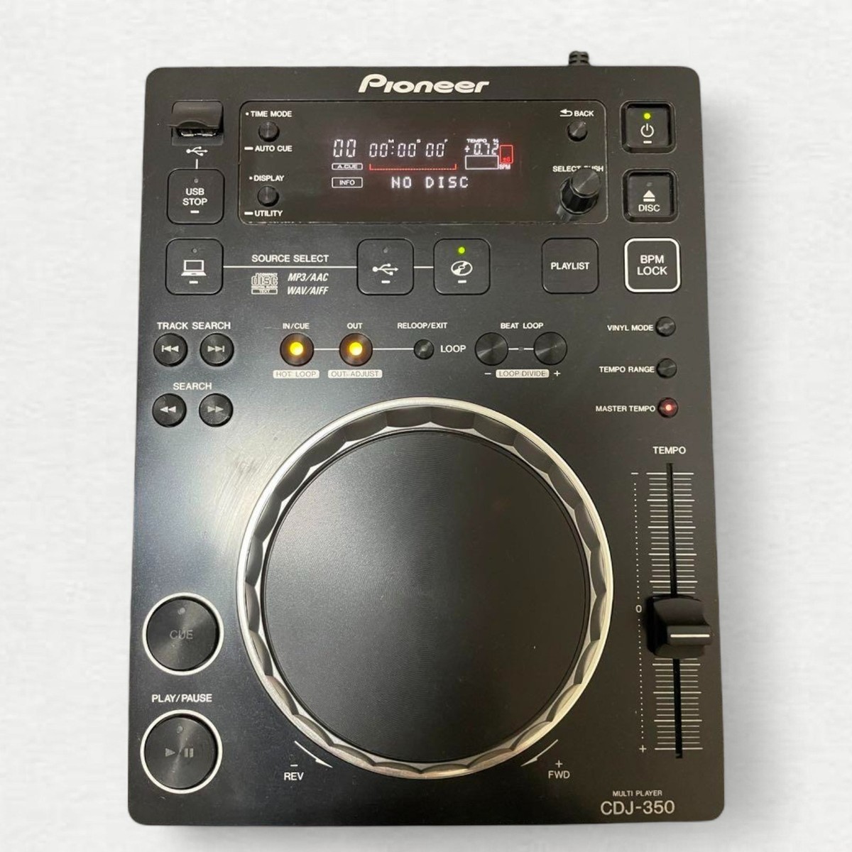 Pioneer CDJ-350 Compact DJ Multi Player Digital Turntable CD