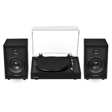 Electrohome Montrose Vinyl Record Player and McKinley Powered Bookshelf Speakers